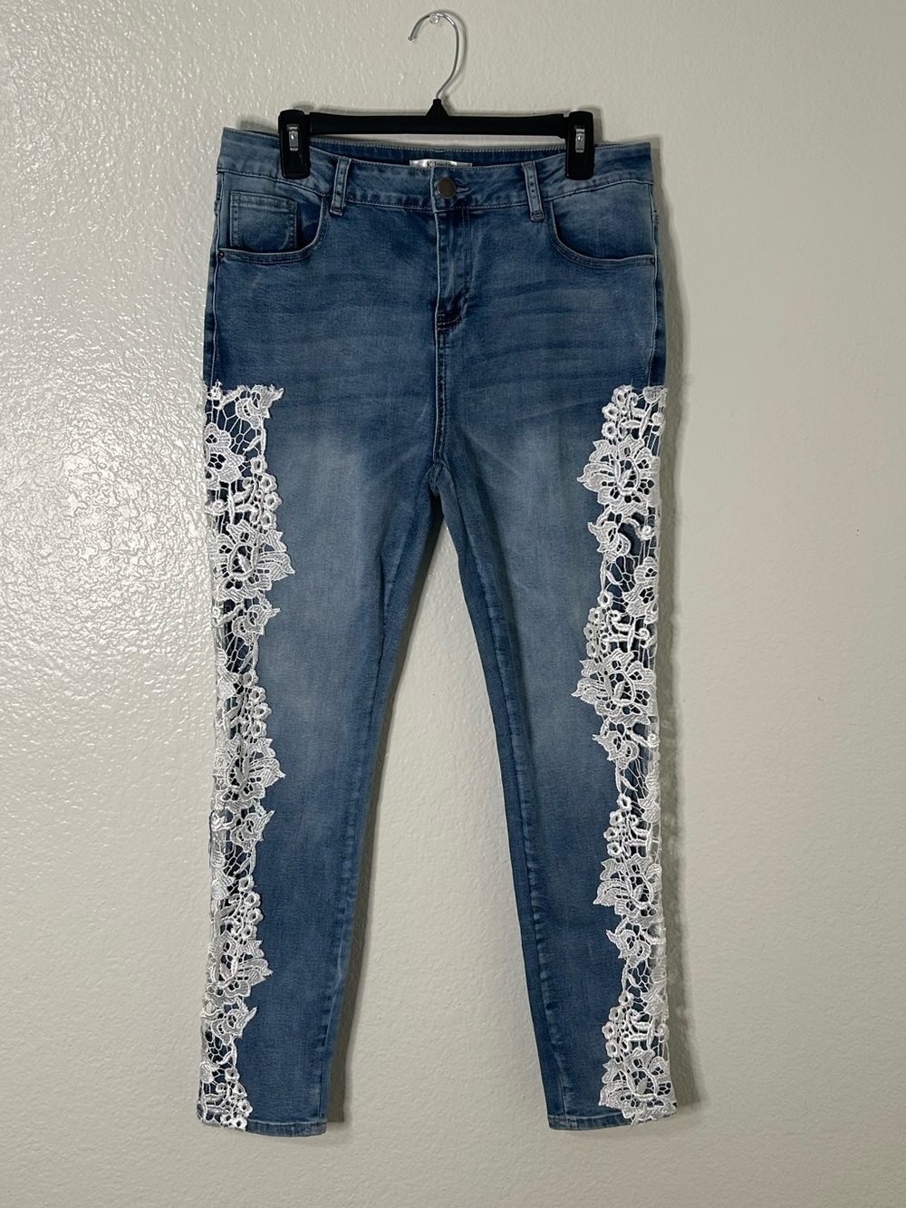 K. Jordan Lace Panel Skinny Jeans Women’s Size 16
